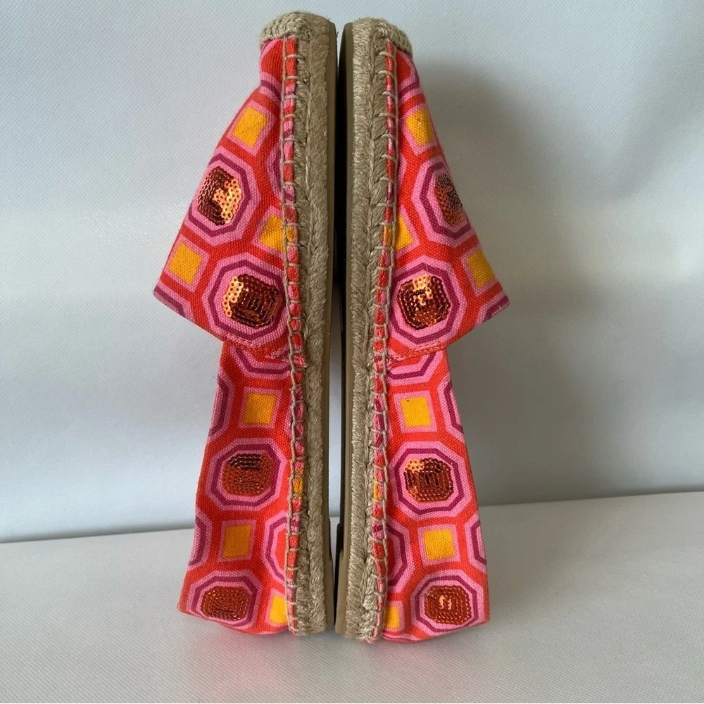 Tory Burch Cecily Embellished Espadrille Slip On Shoes